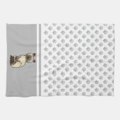 Linge De Cuisine Chat Birman / Ragdoll Point Chocolat & Pattes Mign (Horizontal)