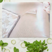 Linge De Cuisine Chat blanc (Plié)