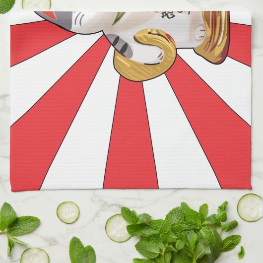 Linge De Cuisine Chat chanceux B (Plié)