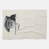 Linge De Cuisine Chat & Citrouille Joyeux Halloween (Horizontal)