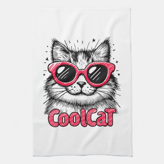 Linge De Cuisine Chat Cool 1 (Vertical)