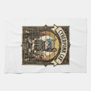 Linge De Cuisine Chat Cyberpunk Chat Cyberpunk Vintage