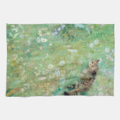 Linge De Cuisine Chat dans la prairie estivale, Bruno Liljefors (Horizontal)