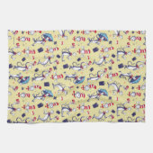 Linge De Cuisine Chat Dans Le Casquette | Motif jaune (Horizontal)