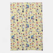 Linge De Cuisine Chat Dans Le Casquette | Motif jaune (Vertical)