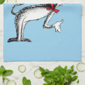 Linge De Cuisine Chat dans le Casquette prend une chèvre (Plié)