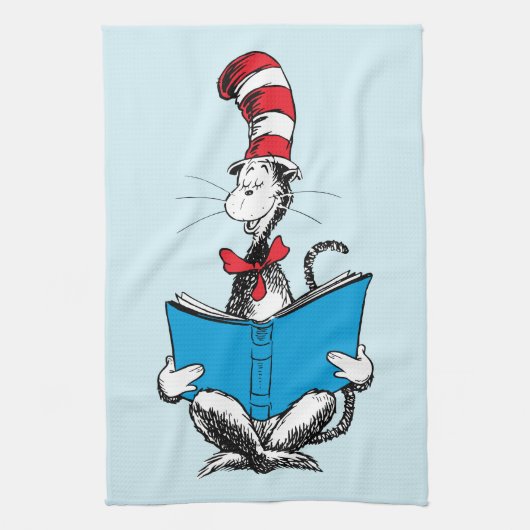 Linge De Cuisine Chat dans le Chapeau Lecture (Vertical)