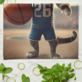 Linge De Cuisine Chat De Basketball, Couvercle De Golf, (Plié)