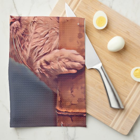 Linge De Cuisine Chat de chou frisé (Quart Plié)