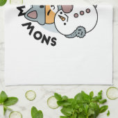 Linge De Cuisine Chat de design de vacances d'hiver amusant sous la (Plié)