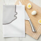 Linge De Cuisine Chat de graisse de Kawaii (Quart Plié)