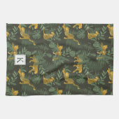 Linge De Cuisine Chat de la jungle de léopard tropical (Horizontal)