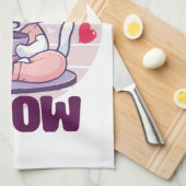 Linge De Cuisine Chat de méditation - Chat kawaii  (Quart Plié)