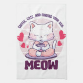 Linge De Cuisine Chat de méditation - Chat kawaii  (Vertical)
