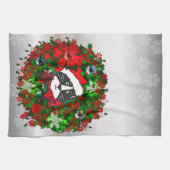 Linge De Cuisine Chat de Noël (Horizontal)