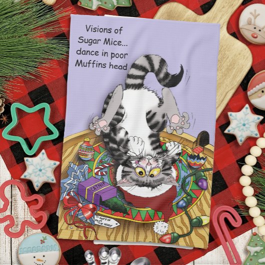Linge De Cuisine Chat de Noël