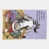 Linge De Cuisine Chat de Noël (Horizontal)