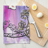 Linge De Cuisine Chat de papillon (Quart Plié)