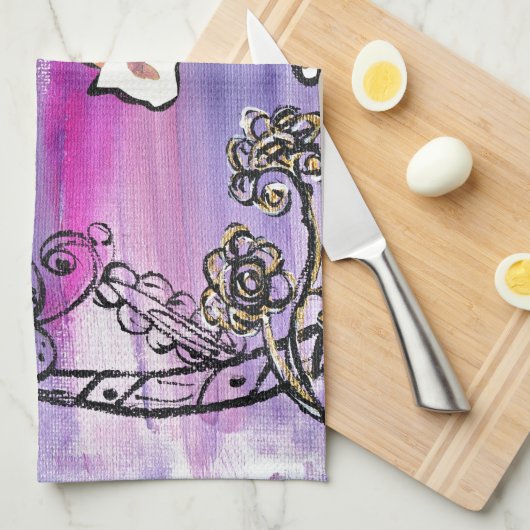 Linge De Cuisine Chat de papillon (Quart Plié)