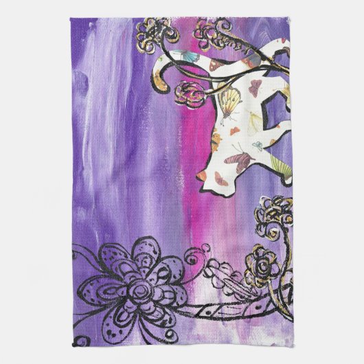 Linge De Cuisine Chat de papillon (Vertical)