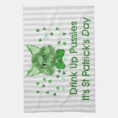 Linge De Cuisine Chat de Scrapper du jour de St Patrick (Vertical)