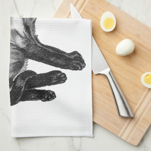 Linge De Cuisine Chat de Siamese (Quart Plié)