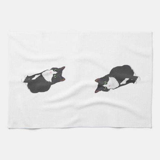 Linge De Cuisine Chat de smoking (Horizontal)