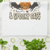 Linge De Cuisine Chat d'Halloween Magie d'Automne (Plié)