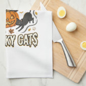 Linge De Cuisine Chat d'Halloween Magie d'Automne (Quart Plié)