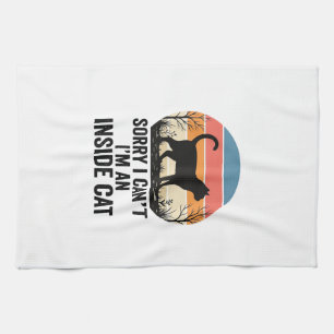 Linge De Cuisine Chat drôle à l'intérieur Design vintage pour amate
