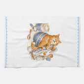 Linge De Cuisine Chat drôle dans la cuisine  (Horizontal)