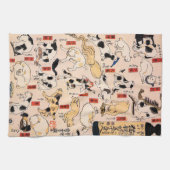 Linge De Cuisine Chat d'Utagawa Kuniyoshi (Horizontal)