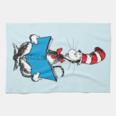 Linge De Cuisine Chat en lecture Casquette (Horizontal)