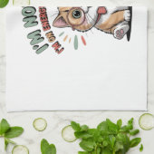Linge De Cuisine Chat en mode d'économie d'énergie (Plié)