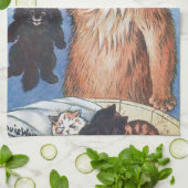 Linge De Cuisine Chat et chatons, Louis Wain (Plié)