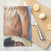 Linge De Cuisine Chat et chatons, Louis Wain (Quart Plié)