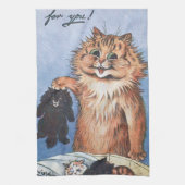 Linge De Cuisine Chat et chatons, Louis Wain (Vertical)