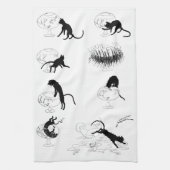 Linge De Cuisine Chat et poisson d'or, Alexandre Steinlen (Vertical)