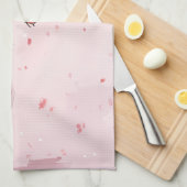 Linge De Cuisine Chat Fleur de Cerisier et Papillons (12) (Quart Plié)