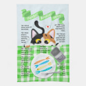 Linge De Cuisine Chat Funny Calico (Vertical)