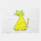 Linge De Cuisine Chat gras jaune (Horizontal)