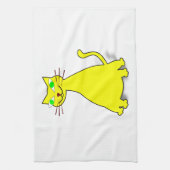 Linge De Cuisine Chat gras jaune (Vertical)