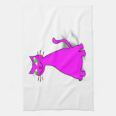 Linge De Cuisine Chat gras rose (Vertical)