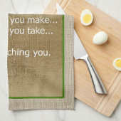 Linge De Cuisine Chat Je Vous Regarderai Chanson Parodie  (Quart Plié)