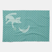 Linge De Cuisine Chat Jouer avec la lune et l'étoile (Horizontal)