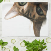 Linge De Cuisine Chat mignon du Bengale dans l'image de lit (Plié)