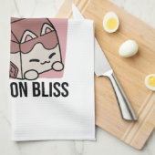 Linge De Cuisine Chat Mignon Lait Chocolat – Boisson Confortable & (Quart Plié)