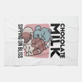 Linge De Cuisine Chat Mignon Lait Chocolat – Boisson Confortable & (Horizontal)