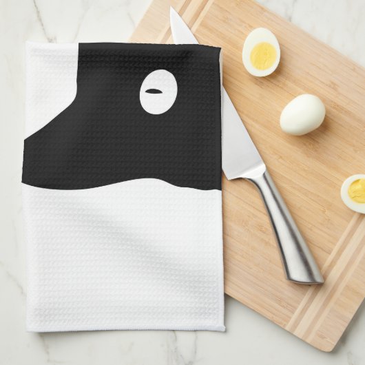 Linge De Cuisine Chat noir (Quart Plié)