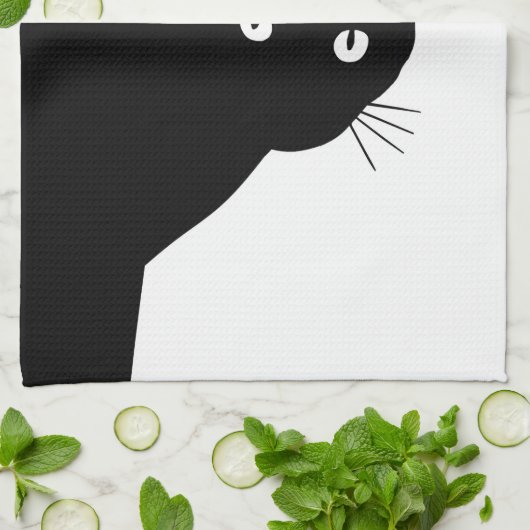 Linge De Cuisine Chat noir (Plié)